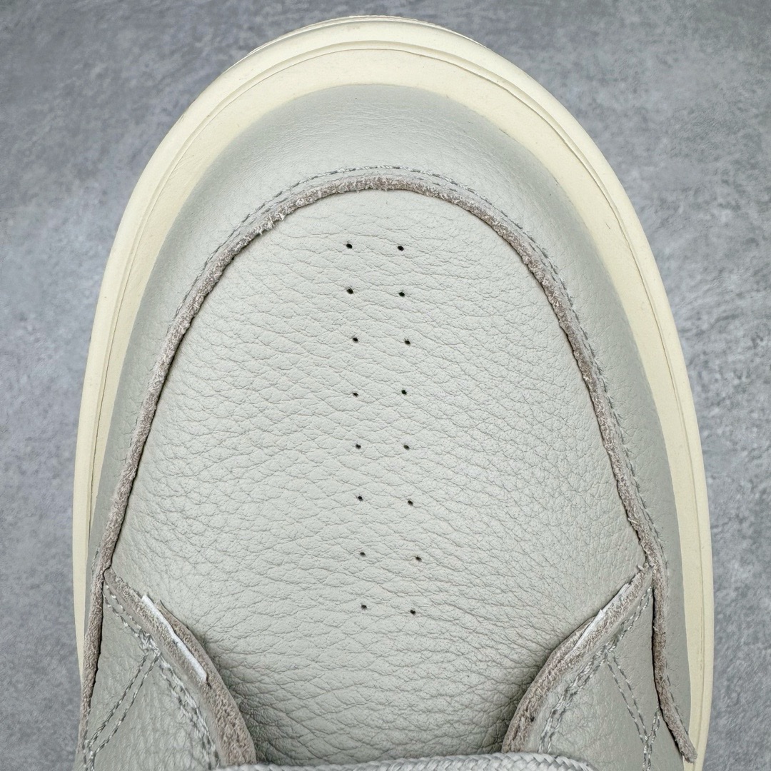 图片[14]-＃DG纯原 Rick Owens FogachineGeobasket 瑞克·欧文斯高帮皮面时尚运动板鞋 灰黑 二级市场已经7K以上 平台客户随意卖四位数 RO广东原厂出品 纯原天花板 原版一比一复刻 冲正绝不翻车 还原度达到百分之98以上 原楦开发纸版版型 ZP拆解原版1：1复模裁片纸版 力求做到0错位 这样才能达到和zp一致的鞋型味道 采用进口cnc数控机床开发对版独家tpu奶香大底 区别于市场所有版本 zp同源全头层粒面小牛皮 达到和zp一致手感 原厂进口细纹布 万邦订购原厂高弹粉红色海绵 内里搭配软质细腻羊皮 TPU高密度大底 软硬度透光度高已经测试和原版一致 尺码：36 37 38 39 40 41 42 43 44 45 46-选品中心