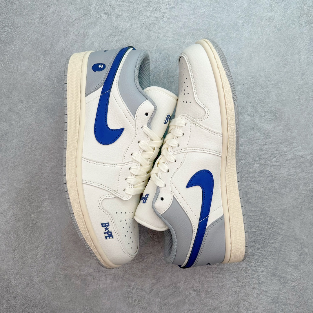 图片[3]-Air Jordan AJ1 Low 低帮系列定制配色 JJ8688-004 原厂内置气垫魔块 A模大底 头层小牛皮 鞋舌AJ原厂专用牛津布+AJ专用反口珍珠布+原厂无杂质高弹内里海棉+特殊封边弹力鞋带 尺码：36 36.5 37.5 38 38.5 39 40 40.5 41 42 42.5 43 44 44.5 45 46-选品中心