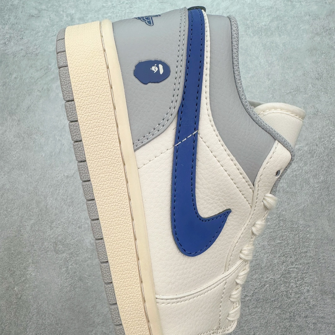 图片[6]-Air Jordan AJ1 Low 低帮系列定制配色 JJ8688-004 原厂内置气垫魔块 A模大底 头层小牛皮 鞋舌AJ原厂专用牛津布+AJ专用反口珍珠布+原厂无杂质高弹内里海棉+特殊封边弹力鞋带 尺码：36 36.5 37.5 38 38.5 39 40 40.5 41 42 42.5 43 44 44.5 45 46-选品中心