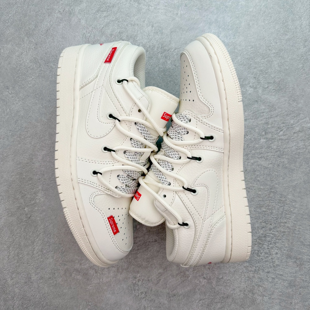 图片[3]-Air Jordan AJ1 Low 低帮系列定制配色 SJ9950-017 原厂内置气垫魔块 A模大底 头层小牛皮 鞋舌AJ原厂专用牛津布+AJ专用反口珍珠布+原厂无杂质高弹内里海棉+特殊封边弹力鞋带 尺码：36 36.5 37.5 38 38.5 39 40 40.5 41 42 42.5 43 44 44.5 45 46-选品中心