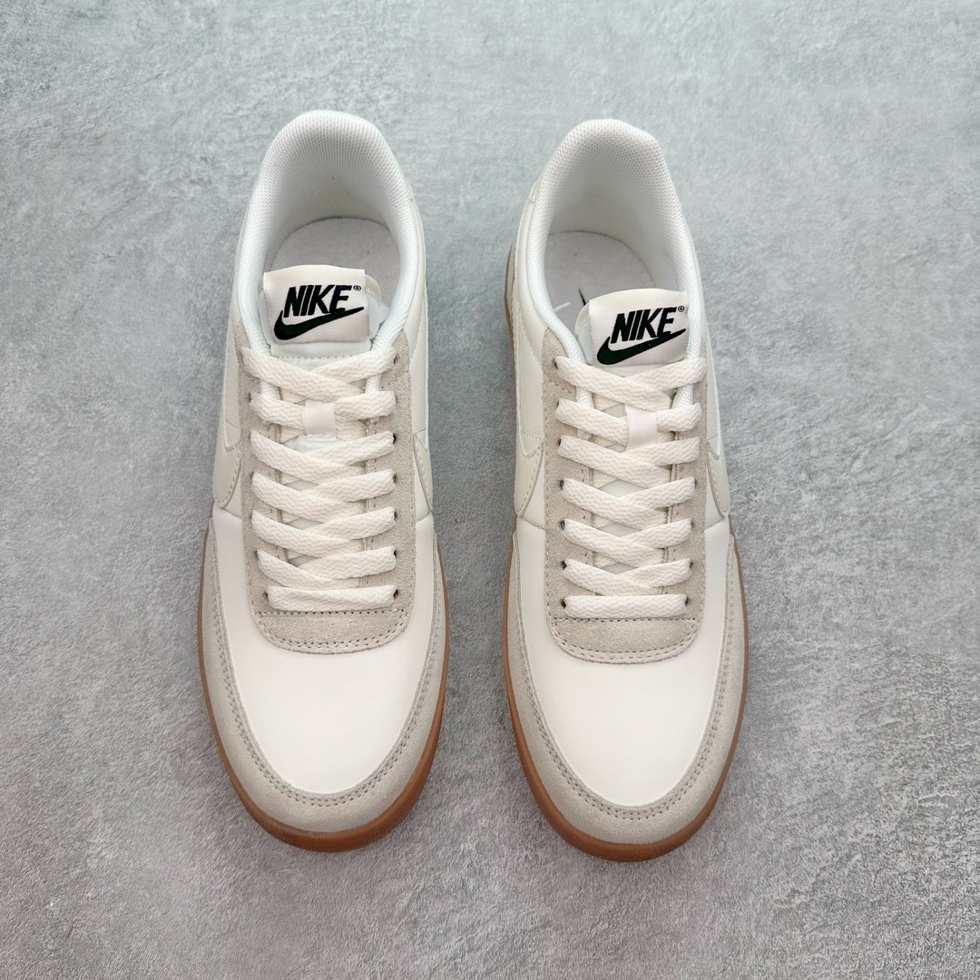 图片[2]-J.Crew x NK Killshot II Leather 联名复古板鞋 FZ5630-101 采用米白色皮革制作鞋身 Swoosh 点缀其中 最后搭载棕色生胶大底 流露出满满的复古气气息 尺码：36 36.5 37.5 38 38.5 39 40 40.5 41 42 42.5 43 44-选品中心