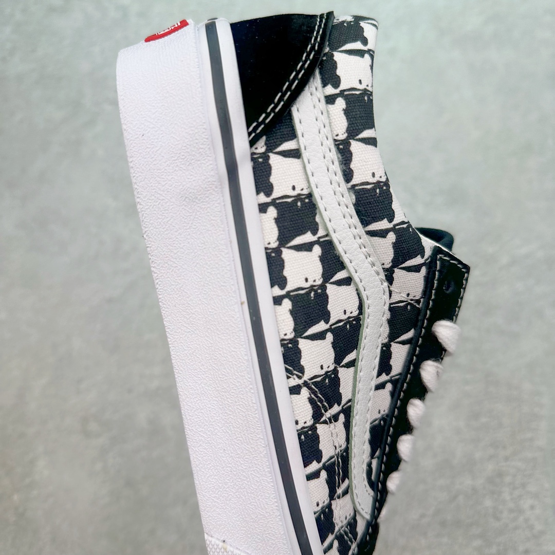 图片[6]-Vans Old Skool 黑白棋盘小熊 舒适百搭 防滑减震 休闲硫化板鞋 货号：VN000CR5BP9 尺码：35 36 36.5 37 38 38.5 39 40 40.5 41 42 42.5 43 44 45-选品中心