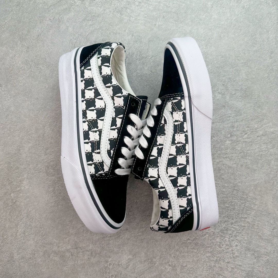 图片[3]-Vans Old Skool 黑白棋盘小熊 舒适百搭 防滑减震 休闲硫化板鞋 货号：VN000CR5BP9 尺码：35 36 36.5 37 38 38.5 39 40 40.5 41 42 42.5 43 44 45-选品中心