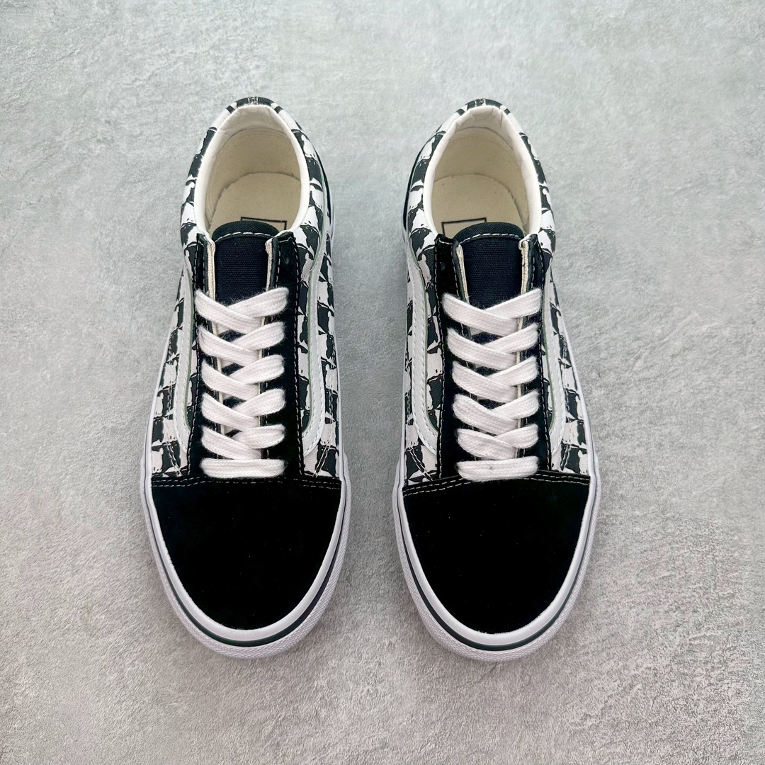 图片[2]-Vans Old Skool 黑白棋盘小熊 舒适百搭 防滑减震 休闲硫化板鞋 货号：VN000CR5BP9 尺码：35 36 36.5 37 38 38.5 39 40 40.5 41 42 42.5 43 44 45-选品中心