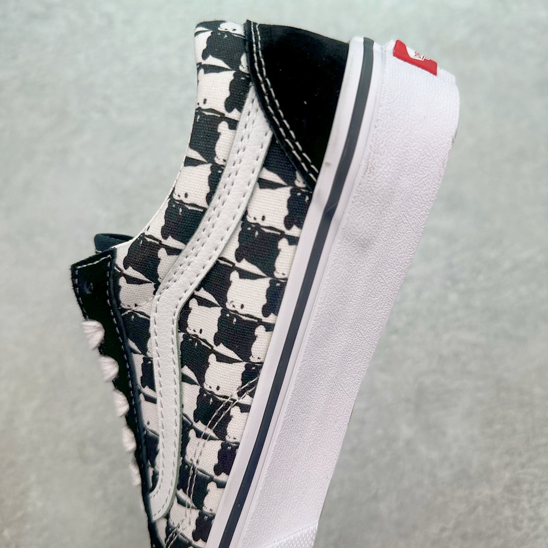 图片[7]-Vans Old Skool 黑白棋盘小熊 舒适百搭 防滑减震 休闲硫化板鞋 货号：VN000CR5BP9 尺码：35 36 36.5 37 38 38.5 39 40 40.5 41 42 42.5 43 44 45-选品中心