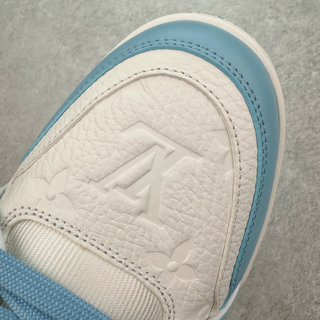 图片[11]-＃FS顶级特价 Louis Vuitton Trainer lv时装走秀运动鞋 实力大厂出品 平台专供 成熟的做工稳定的品控 完美鞋型超高的清洁度 零毛边线头瑕疵 全套原楦原纸版原鞋开模 全网最具灵魂的版型 正确原装黄色鞋盒 正确中底印花 鞋面印花3D高频深度立体 全鞋电脑针车 紧密相连 针距密度一致 环保乳胶注塑鞋垫 厚度脚感还原原版 皮面裁剪部位 统一油边封口工艺 原装橡胶大底含胶量大底组合零偏差 专柜全套包装 防尘袋 说明书 质保卡 男女鞋 尺码：35 36 37 38 39 40 41 42 43 44 45-选品中心