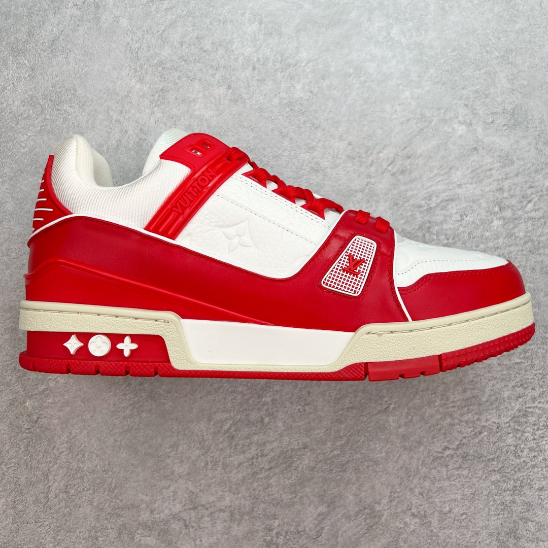 图片[6]-＃GX Louis Vuitton Trainer lv时装走秀运动鞋 实力大厂出品 平台专供 全网最全配色更新最快 最成熟的做工稳定的品控 完美鞋型超高的清洁度 零毛边线头瑕疵 全套原楦原纸版原鞋开模 全网最具灵魂的版型 正确原装黄色鞋盒 正确中底印花 鞋面印花3D高频深度立体 全鞋电脑针车 紧密相连 针距密度一致 环保乳胶注塑鞋垫 厚度脚感还原原版 皮面裁剪部位 统一油边封口工艺 原装橡胶大底含胶量大底组合零偏差 专柜全套包装 防尘袋 说明书 质保卡 男女鞋 尺码：35 36 37 38 39 40 41 42 43 44 45-选品中心