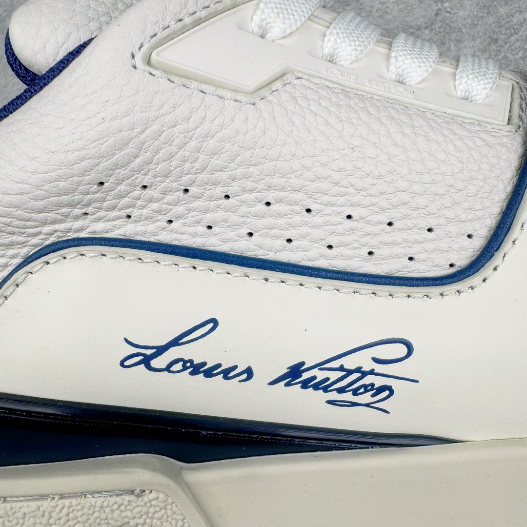 图片[15]-＃FS顶级特价 Louis Vuitton Trainer lv时装走秀运动鞋 实力大厂出品 平台专供 成熟的做工稳定的品控 完美鞋型超高的清洁度 零毛边线头瑕疵 全套原楦原纸版原鞋开模 全网最具灵魂的版型 正确原装黄色鞋盒 正确中底印花 鞋面印花3D高频深度立体 全鞋电脑针车 紧密相连 针距密度一致 环保乳胶注塑鞋垫 厚度脚感还原原版 皮面裁剪部位 统一油边封口工艺 原装橡胶大底含胶量大底组合零偏差 专柜全套包装 防尘袋 说明书 质保卡 男女鞋 尺码：35 36 37 38 39 40 41 42 43 44 45-选品中心