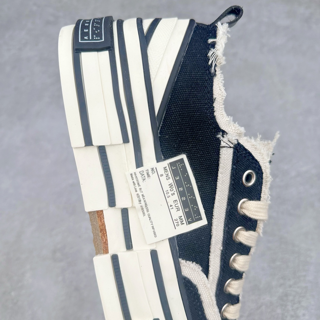 图片[6]-＃B版性价比 众明星网红上脚 吴建豪个人新锐品牌xVESSEL G.O.P. Low解构重叠厚底软木低帮百搭增高帆布硫化板鞋 支持扫码防伪标签特殊效果#升级厚实木塞内底#纯手工贴合多重围条硫化工艺#正确渐变效果原盒包装物#采用12蛊司厚实舒适帆布面料#流苏做旧复古效果 余文乐 蔡徐坤助攻款式 尺码：35 36 37 38 39 40 41 42 43 44 45-选品中心