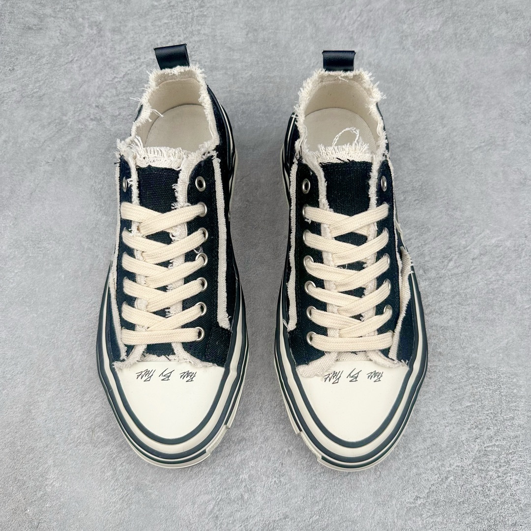 图片[2]-＃B版性价比 众明星网红上脚 吴建豪个人新锐品牌xVESSEL G.O.P. Low解构重叠厚底软木低帮百搭增高帆布硫化板鞋 支持扫码防伪标签特殊效果#升级厚实木塞内底#纯手工贴合多重围条硫化工艺#正确渐变效果原盒包装物#采用12蛊司厚实舒适帆布面料#流苏做旧复古效果 余文乐 蔡徐坤助攻款式 尺码：35 36 37 38 39 40 41 42 43 44 45-选品中心