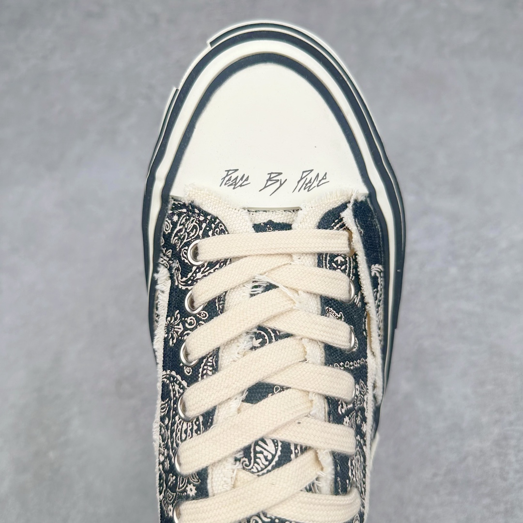 图片[4]-＃B版性价比 众明星网红上脚 吴建豪个人新锐品牌xVESSEL G.O.P. Low解构重叠厚底软木低帮百搭增高帆布硫化板鞋 支持扫码防伪标签特殊效果#升级厚实木塞内底#纯手工贴合多重围条硫化工艺#正确渐变效果原盒包装物#采用12蛊司厚实舒适帆布面料#流苏做旧复古效果 余文乐 蔡徐坤助攻款式 尺码：35 36 37 38 39 40 41 42 43 44 45-选品中心