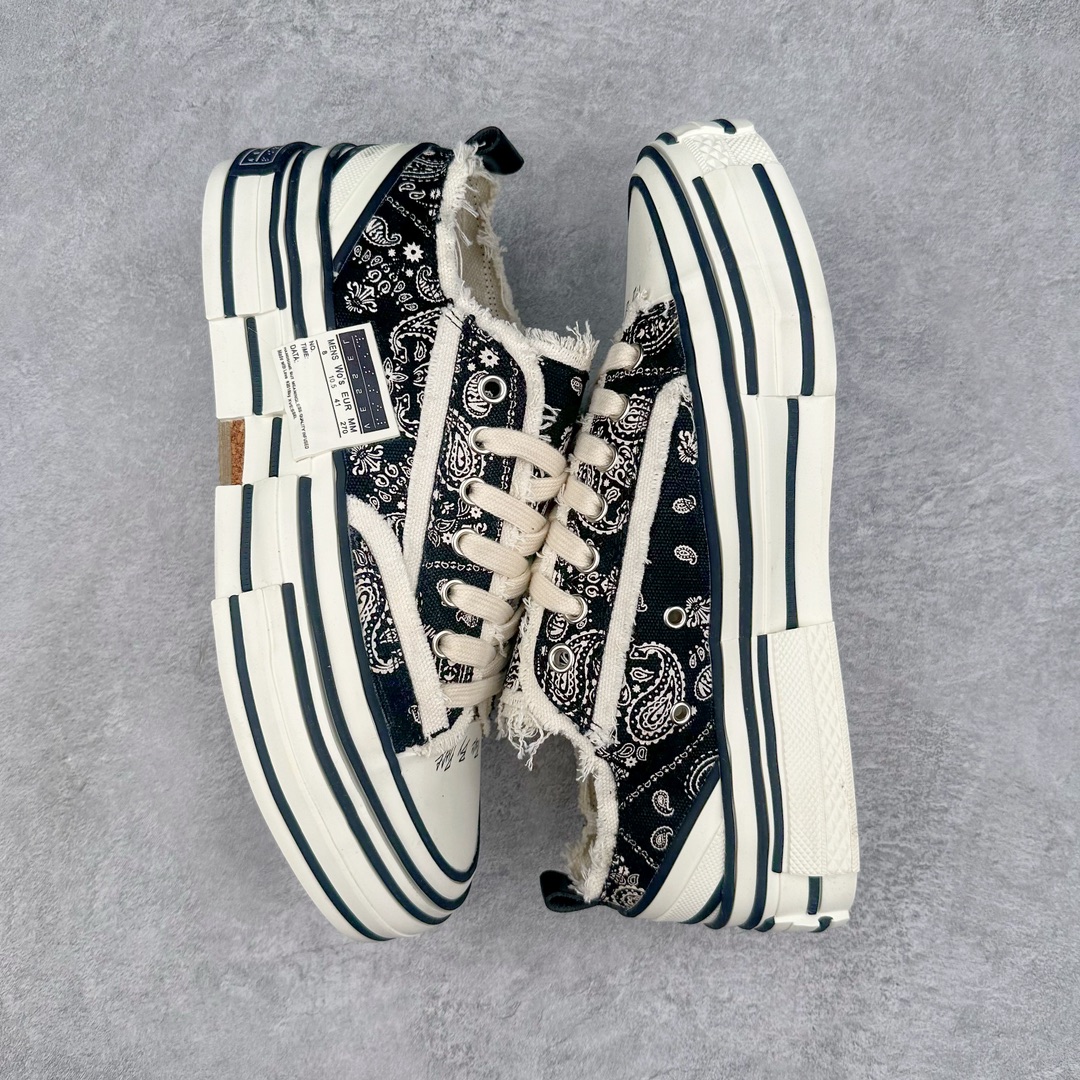 图片[3]-＃B版性价比 众明星网红上脚 吴建豪个人新锐品牌xVESSEL G.O.P. Low解构重叠厚底软木低帮百搭增高帆布硫化板鞋 支持扫码防伪标签特殊效果#升级厚实木塞内底#纯手工贴合多重围条硫化工艺#正确渐变效果原盒包装物#采用12蛊司厚实舒适帆布面料#流苏做旧复古效果 余文乐 蔡徐坤助攻款式 尺码：35 36 37 38 39 40 41 42 43 44 45-选品中心