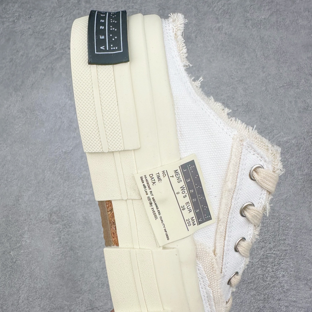 图片[7]-＃B版性价比 众明星网红上脚 吴建豪个人新锐品牌xVESSEL G.O.P. Low解构重叠厚底软木低帮百搭增高帆布硫化板鞋 支持扫码防伪标签特殊效果#升级厚实木塞内底#纯手工贴合多重围条硫化工艺#正确渐变效果原盒包装物#采用12蛊司厚实舒适帆布面料#流苏做旧复古效果 余文乐 蔡徐坤助攻款式 尺码：35 36 37 38 39 40 41 42 43 44 45-选品中心