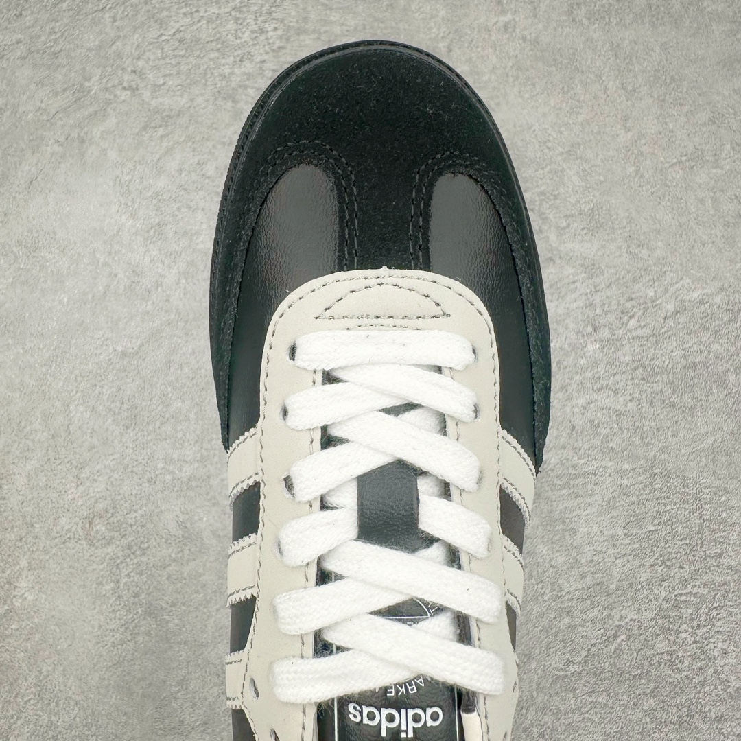 图片[4]-AD Original Samba OG 复古经典轻便板鞋 JP5682 这款桑巴鞋展示了高质量的工艺 带有装饰的超锁缝制和无缝的手感 柔软、柔软的皮革造型和标志性的3条纹完成了精致的外观 正规合身鞋带 鞋面上有绒面鞋垫 橡胶鞋底 享受正畸套筒软感 自50年代首次亮相以来就一直在赢得粉丝的青睐 尺码：36 36.5 37.5 38 38.5 39 40 40.5 41 42 42.5 43 44 44.5 45-选品中心