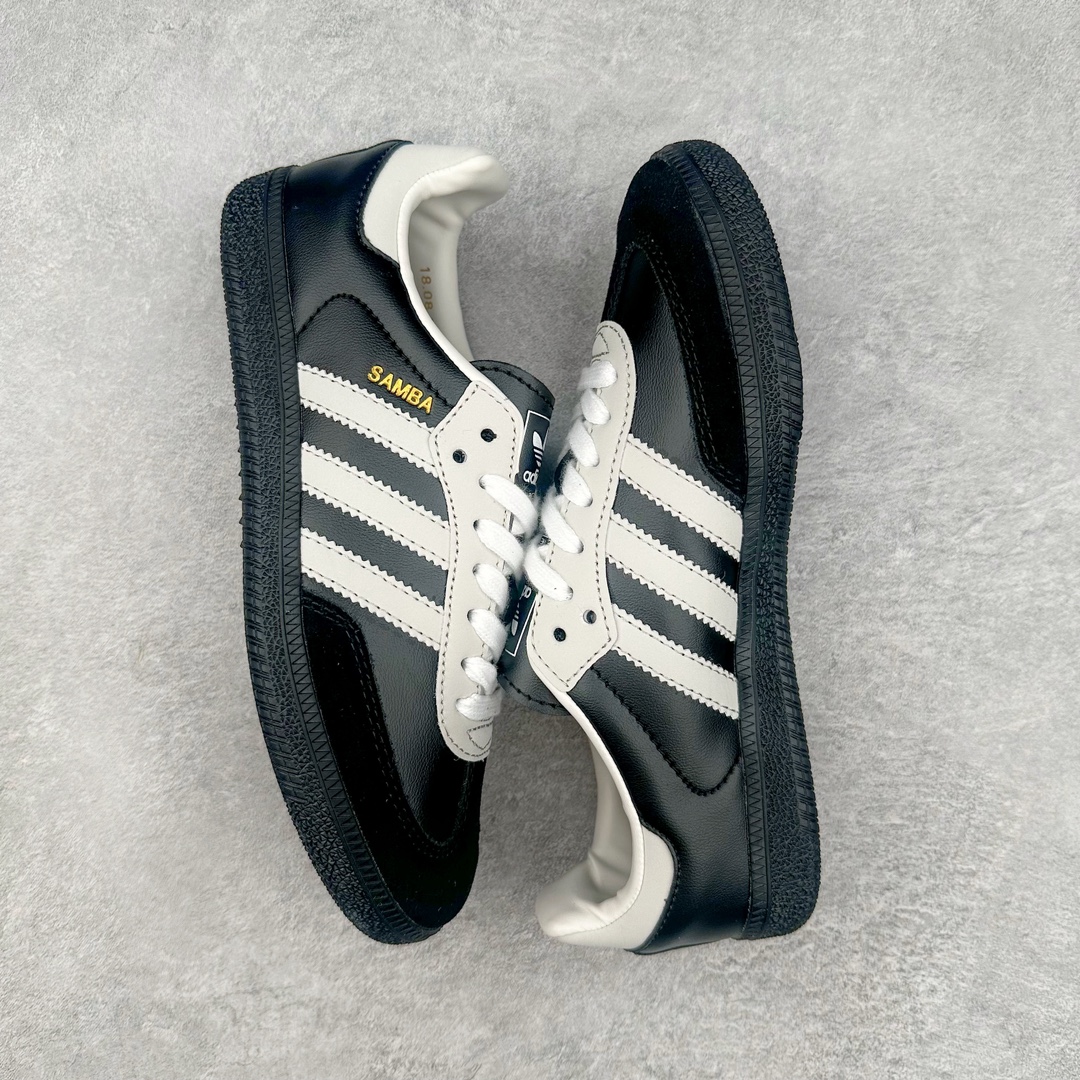 图片[3]-AD Original Samba OG 复古经典轻便板鞋 JP5682 这款桑巴鞋展示了高质量的工艺 带有装饰的超锁缝制和无缝的手感 柔软、柔软的皮革造型和标志性的3条纹完成了精致的外观 正规合身鞋带 鞋面上有绒面鞋垫 橡胶鞋底 享受正畸套筒软感 自50年代首次亮相以来就一直在赢得粉丝的青睐 尺码：36 36.5 37.5 38 38.5 39 40 40.5 41 42 42.5 43 44 44.5 45-选品中心