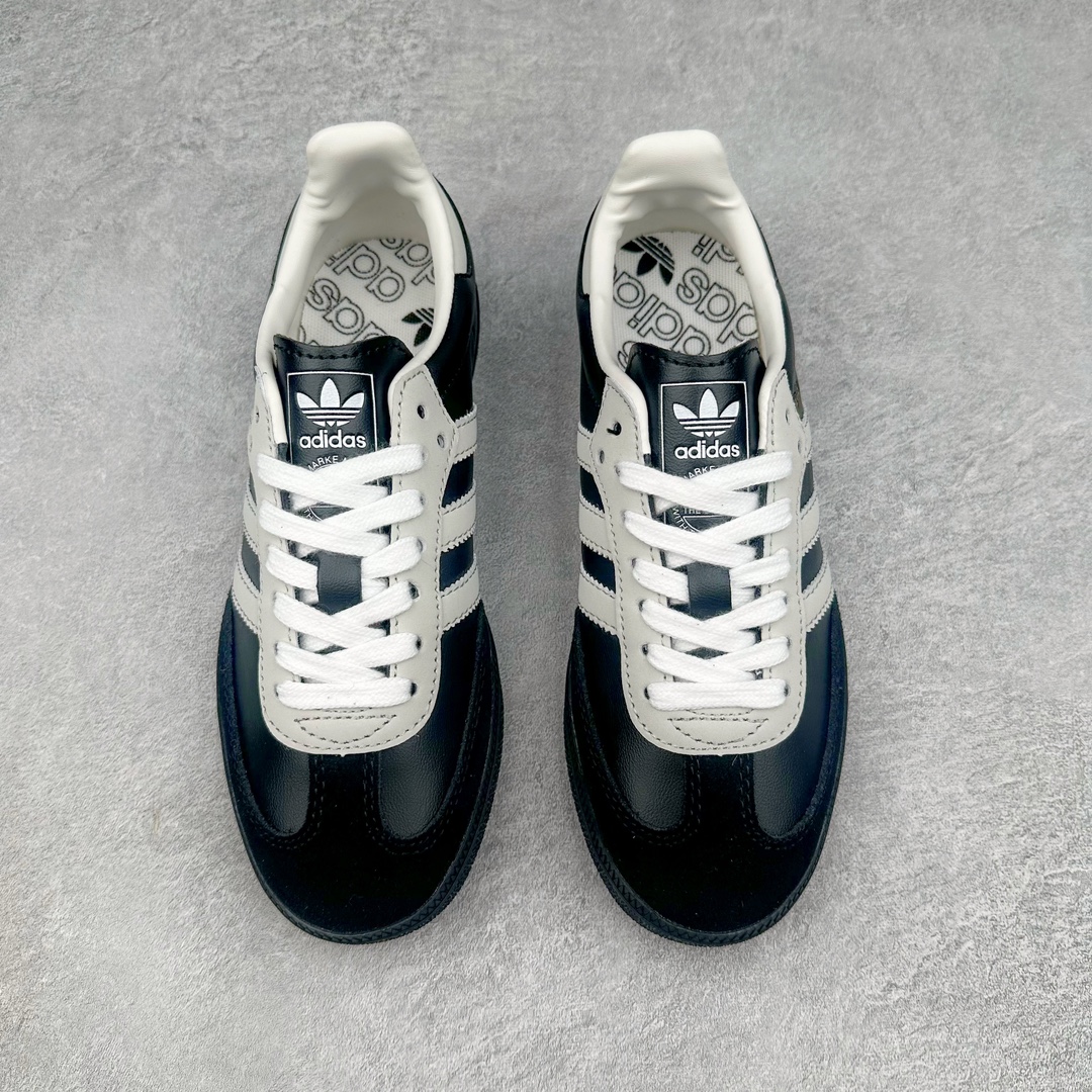 图片[2]-AD Original Samba OG 复古经典轻便板鞋 JP5682 这款桑巴鞋展示了高质量的工艺 带有装饰的超锁缝制和无缝的手感 柔软、柔软的皮革造型和标志性的3条纹完成了精致的外观 正规合身鞋带 鞋面上有绒面鞋垫 橡胶鞋底 享受正畸套筒软感 自50年代首次亮相以来就一直在赢得粉丝的青睐 尺码：36 36.5 37.5 38 38.5 39 40 40.5 41 42 42.5 43 44 44.5 45-选品中心