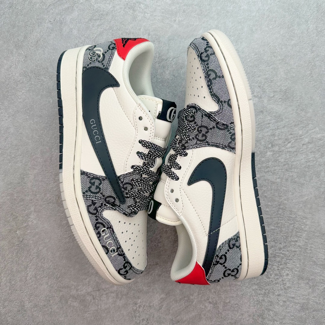 图片[3]-TS x Air Jordan AJ1 Low 倒钩低帮联名定制配色XY2688-117 原厂内置气垫魔块 A模大底 头层小牛皮 鞋舌AJ原厂专用牛津布+AJ专用反口珍珠布+原厂无杂质高弹内里海棉+特殊封边弹力鞋带 尺码：36 36.5 37.5 38 38.5 39 40 40.5 41 42 42.5 43 44 44.5 45 46 47.5-选品中心