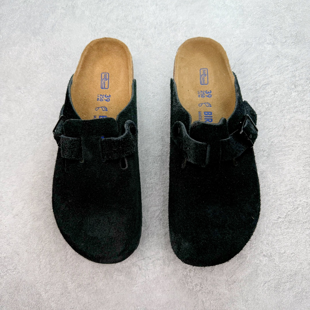 图片[2]-＃莞产纯原福利 Birkenstock Boston VL 勃肯软木底包头拖鞋 天鹅绒般的绒面革赋子休闲的经典外观 四季皆宜 柔软的鞋床采用额外的泡沫缓冲层 提供额外的舒适感和全天支撑 全网独家首发 源于德国的严谨工艺 牛巴戎面 中层松木 EVA 三层组合大底 优质牛皮面料五金扣 出口订单 尺码：35-44-选品中心