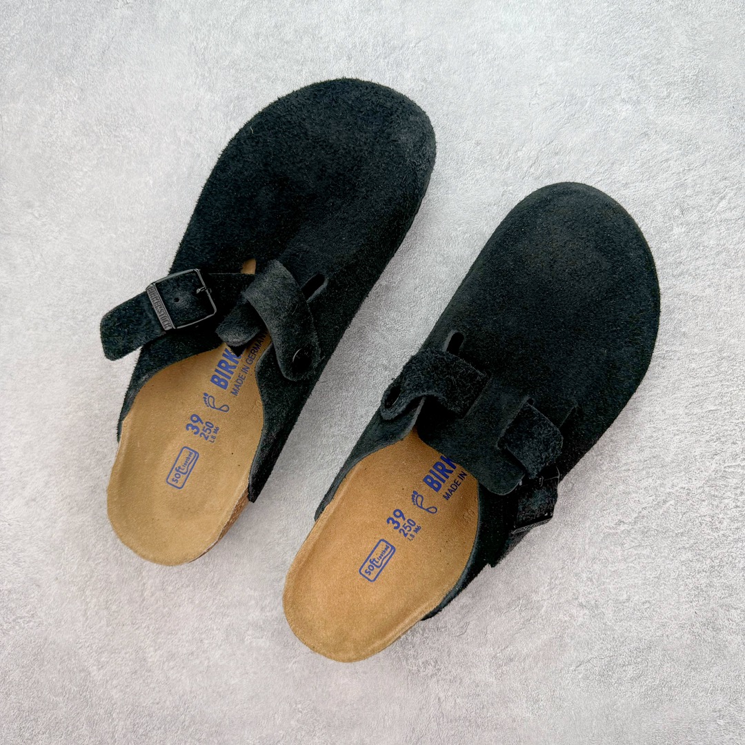 图片[3]-＃莞产纯原福利 Birkenstock Boston VL 勃肯软木底包头拖鞋 天鹅绒般的绒面革赋子休闲的经典外观 四季皆宜 柔软的鞋床采用额外的泡沫缓冲层 提供额外的舒适感和全天支撑 全网独家首发 源于德国的严谨工艺 牛巴戎面 中层松木 EVA 三层组合大底 优质牛皮面料五金扣 出口订单 尺码：35-44-选品中心