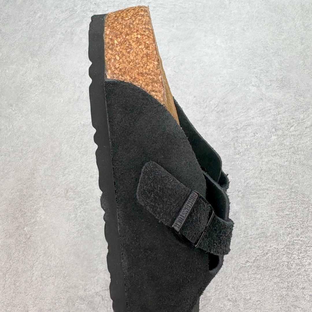 图片[6]-＃莞产纯原福利 Birkenstock Boston VL 勃肯软木底包头拖鞋 天鹅绒般的绒面革赋子休闲的经典外观 四季皆宜 柔软的鞋床采用额外的泡沫缓冲层 提供额外的舒适感和全天支撑 全网独家首发 源于德国的严谨工艺 牛巴戎面 中层松木 EVA 三层组合大底 优质牛皮面料五金扣 出口订单 尺码：35-44-选品中心