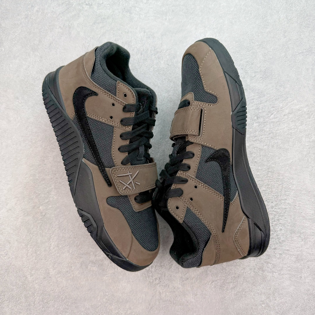 图片[3]-＃KZ神版 Travis Scott x Jordan AJ Cut The Check TS倒钩联名魔术贴篮球鞋 FZ8117-204 原厂全套原楦原纸板冲刀磨具开发 原厂皮料加持 原厂港宝加持定型后跟R度完美 同源原厂电绣 鬼脸飞翼针数密度立体效果一致 百分百一致原鞋 原厂拉帮工艺 针距密度一致 后跟弧度收口自然不对折 极致一眼正品既视感 进口玻璃冲刀皮料裁剪零毛边 全鞋电脑针车工艺 品控清洁度最高QC检验标准 免检产品 原厂订购鞋盒、布袋、鞋标、防尘纸、鞋撑、鞋带 追求极致的原厂味道 配色方面采用白色为基础 搭配棕色框架呈现 完美还原了初代倒钩的配色设计 细节方面 标志性的反钩Swoosh采用米色点缀 鞋面还带有特殊的魔术贴细节 此外在鞋舌、后跟部分均带有Cactus Jack厂牌Logo 彰显鞋款特殊身份 尺码：36 36.5 37.5 38 38.5 39 40 40.5 41 42 42.5 43 44 44.5 45 46 47.5 48.5-选品中心