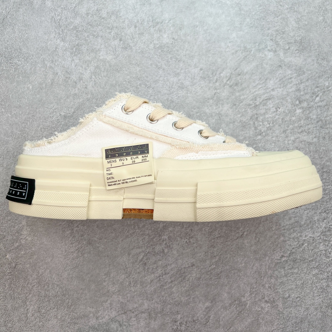 图片[8]-＃B版性价比 众明星网红上脚 吴建豪个人新锐品牌xVESSEL G.O.P. Low解构重叠厚底软木低帮百搭增高帆布硫化板鞋 支持扫码防伪标签特殊效果#升级厚实木塞内底#纯手工贴合多重围条硫化工艺#正确渐变效果原盒包装物#采用12蛊司厚实舒适帆布面料#流苏做旧复古效果 余文乐 蔡徐坤助攻款式 尺码：35 36 37 38 39 40 41 42 43 44 45-选品中心