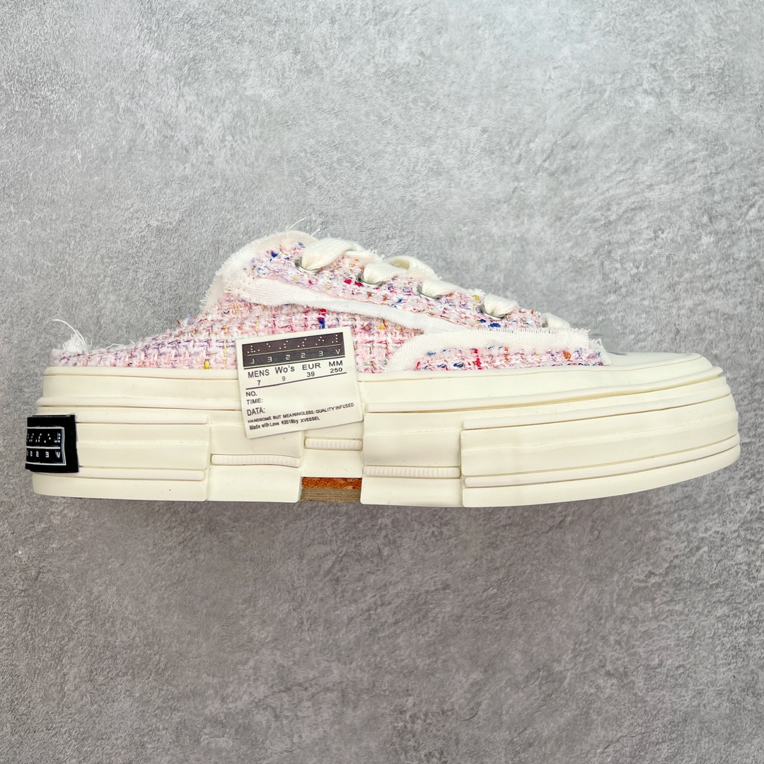 图片[8]-＃B版性价比 众明星网红上脚 吴建豪个人新锐品牌xVESSEL G.O.P. Low解构重叠厚底软木低帮百搭增高帆布硫化板鞋 支持扫码防伪标签特殊效果#升级厚实木塞内底#纯手工贴合多重围条硫化工艺#正确渐变效果原盒包装物#采用12蛊司厚实舒适帆布面料#流苏做旧复古效果 余文乐 蔡徐坤助攻款式 尺码：35 36 37 38 39 40 41 42 43 44 45-选品中心