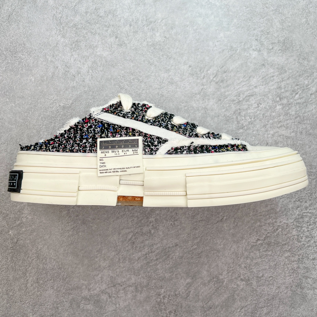 图片[9]-＃B版性价比 众明星网红上脚 吴建豪个人新锐品牌xVESSEL G.O.P. Low解构重叠厚底软木低帮百搭增高帆布硫化板鞋 支持扫码防伪标签特殊效果#升级厚实木塞内底#纯手工贴合多重围条硫化工艺#正确渐变效果原盒包装物#采用12蛊司厚实舒适帆布面料#流苏做旧复古效果 余文乐 蔡徐坤助攻款式 尺码：35 36 37 38 39 40 41 42 43 44 45-选品中心