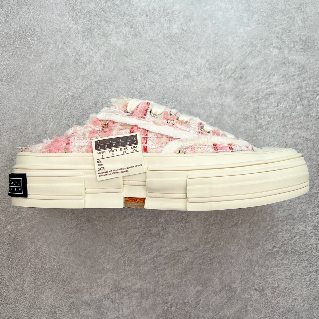 图片[4]-＃B版性价比 众明星网红上脚 吴建豪个人新锐品牌xVESSEL G.O.P. Low解构重叠厚底软木低帮百搭增高帆布硫化板鞋 支持扫码防伪标签特殊效果#升级厚实木塞内底#纯手工贴合多重围条硫化工艺#正确渐变效果原盒包装物#采用12蛊司厚实舒适帆布面料#流苏做旧复古效果 余文乐 蔡徐坤助攻款式 尺码：35 36 37 38 39 40 41 42 43 44 45-选品中心