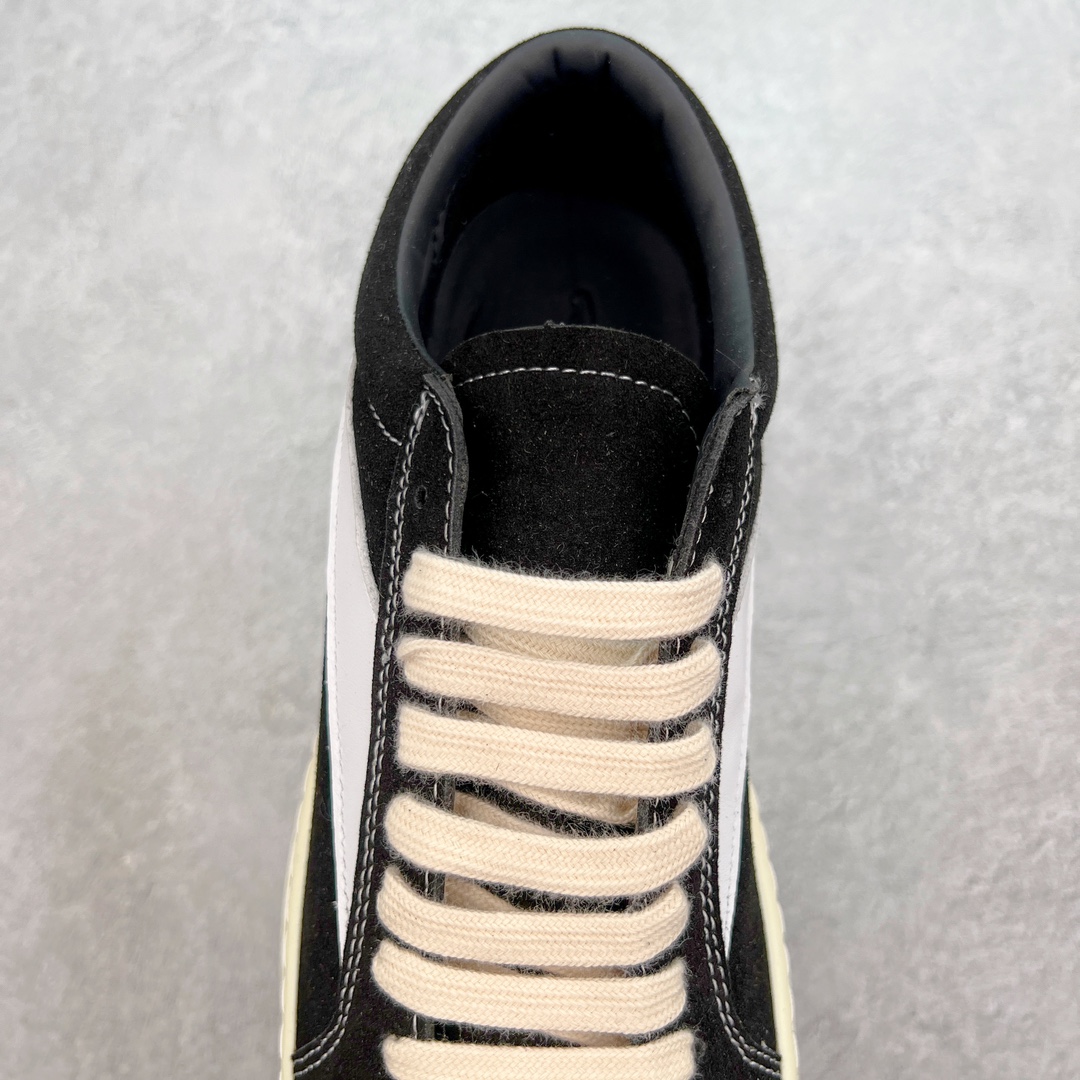 图片[5]-＃B版性价比 Rick Owens 瑞克·欧文斯 RO低帮布面时尚板鞋 一比一规格礼盒装 重达3斤以上 配有日文、英文 双语种配件卡片 细节诠释 一件不落 鞋盒三标 正面+底部都一一做到 虽然增加不了实质的成本 但是打磨产品的细节 再微小也会还原 尺码：35 36 37 38 39 40 41 42 43 44 45-选品中心