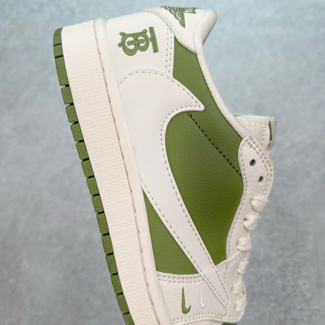 图片[6]-TS x Air Jordan AJ1 Low 倒钩低帮联名定制配色 BB6588-311 原厂内置气垫魔块 A模大底 头层小牛皮 鞋舌AJ原厂专用牛津布+AJ专用反口珍珠布+原厂无杂质高弹内里海棉+特殊封边弹力鞋带 尺码：36 36.5 37.5 38 38.5 39 40 40.5 41 42 42.5 43 44 44.5 45 46 47.5-选品中心