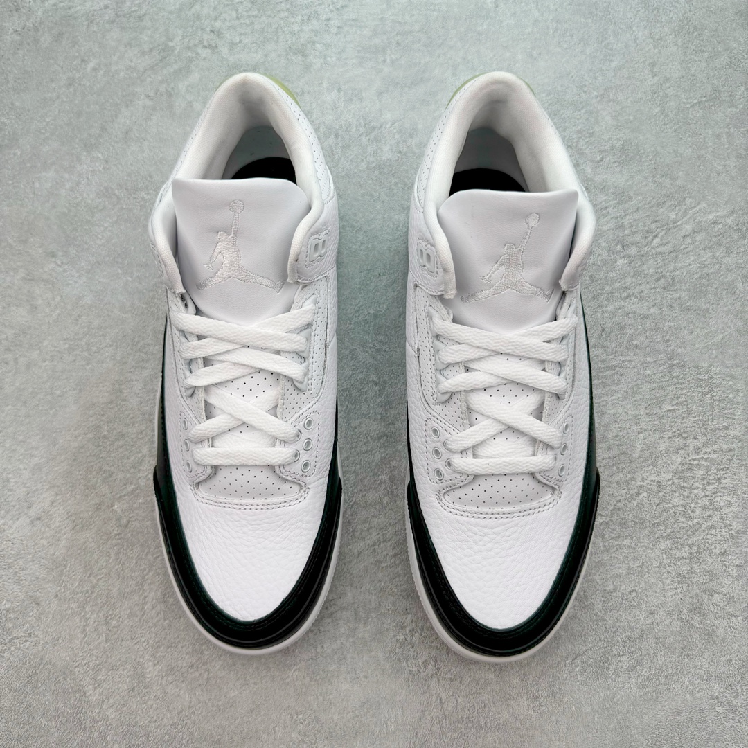 图片[2]-＃QD纯原 Fragment Design x Air Jordan AJ3 Retro 藤原浩闪电联名 DA3595-100 圈内最强三代系列 匠心打造 开发时长超过半年 目前可过各类鉴定或无法鉴定 裸鞋随便操作 全套原纸板楦头开发 原厂大底磨具加持立体防滑纹理 原装可视Air Sole气垫 原汁原味最完美的三代版型 唯一正确鞋头趴度弧度高度鞋身腰线 原厂TPU彩虹扎染后跟饰片 正确内里反口里网布 皮料菱角分明不变形无多余毛边 广东原厂zp同批次手工大底描漆拉丝 市场唯一原厂鞋扣模具 原厂织唛标 原厂飞人电绣工艺 尾指中部跳三针 独家绑鞋带手法 印刷中底布 四线拉帮 米色美纹纸贴合固定 进口港宝加持 后跟自然饱满 全鞋荧光划线卡点 追求极致完美 每一双都是工艺品 多重QC质检 超越公司货的品控标准 实实在在的免检产品 尺码：40.5 41 42 42.5 43 44 44.5 45 45.5 46 47.5 48.5-选品中心