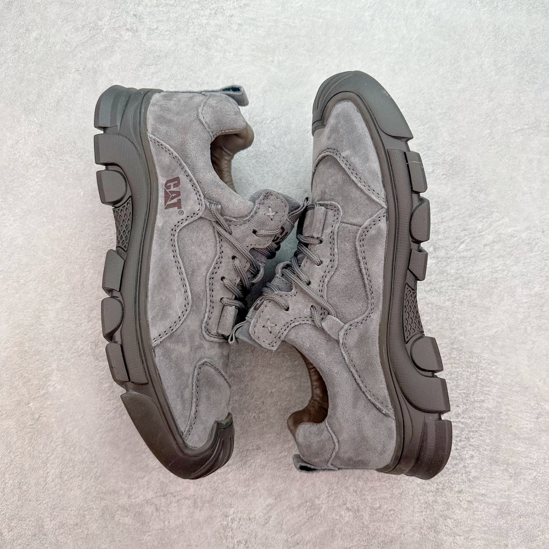 图片[3]-CAT硬汉推土机品牌·卡特Tramp Hike Low秋冬新款户外休闲低帮男鞋广东中山代工厂原产楦型 台产耐磨麂皮材质# 手工马克线固特异缝制工艺# 轻量柔韧橡胶防滑大底# 正确原盒包装吊牌# 完全还原ZP工艺❗徒步旅行者百搭休闲旅游休闲鞋 尺码：39 40 41 42 43 44 皮鞋码-选品中心