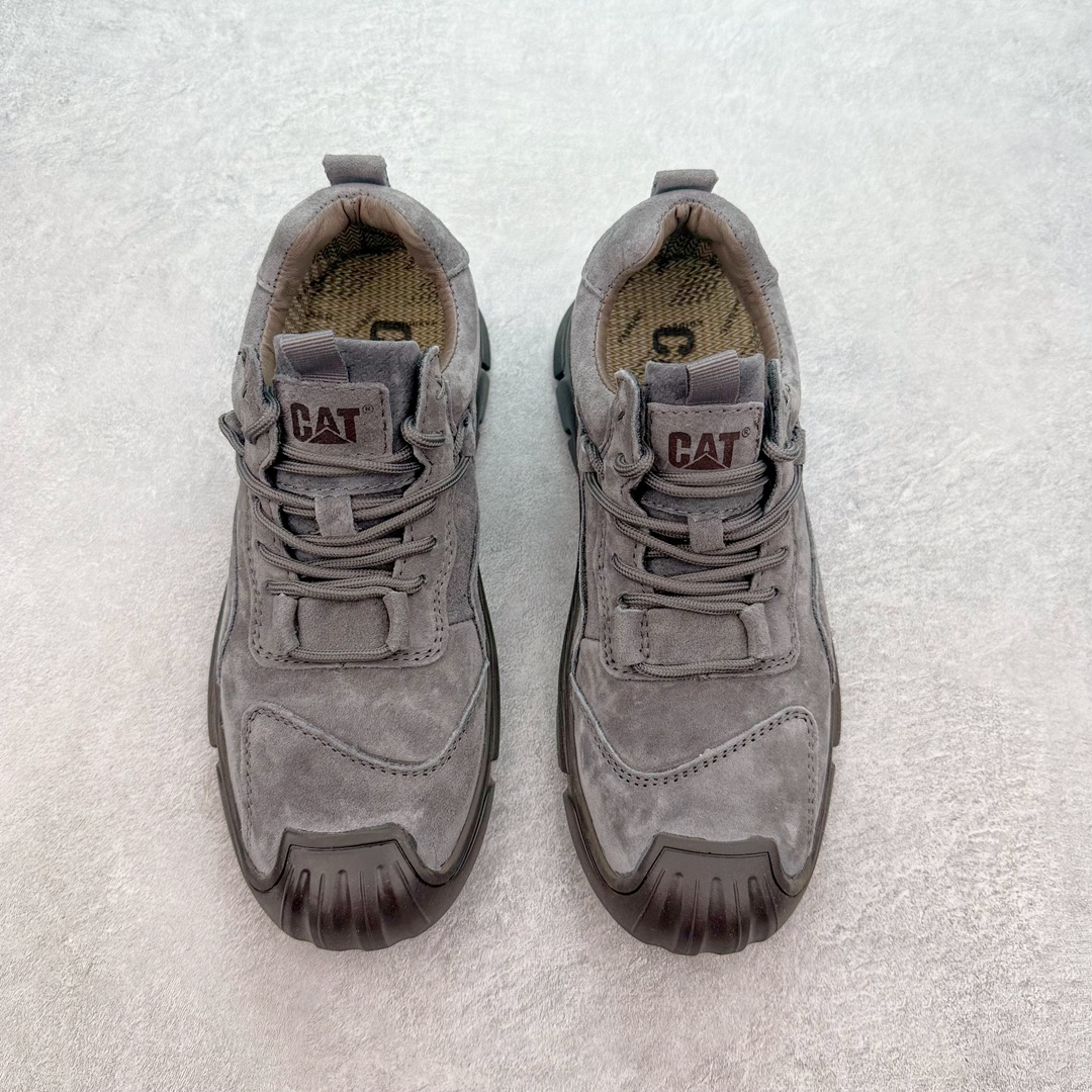 图片[2]-CAT硬汉推土机品牌·卡特Tramp Hike Low秋冬新款户外休闲低帮男鞋广东中山代工厂原产楦型 台产耐磨麂皮材质# 手工马克线固特异缝制工艺# 轻量柔韧橡胶防滑大底# 正确原盒包装吊牌# 完全还原ZP工艺❗徒步旅行者百搭休闲旅游休闲鞋 尺码：39 40 41 42 43 44 皮鞋码-选品中心