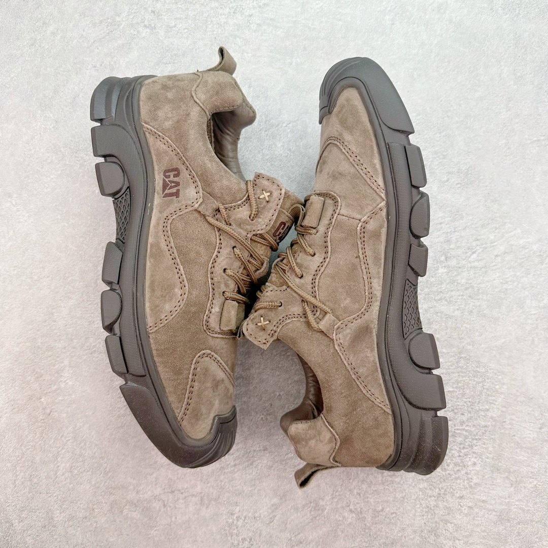 图片[3]-CAT硬汉推土机品牌·卡特Tramp Hike Low秋冬新款户外休闲低帮男鞋广东中山代工厂原产楦型 台产耐磨麂皮材质# 手工马克线固特异缝制工艺# 轻量柔韧橡胶防滑大底# 正确原盒包装吊牌# 完全还原ZP工艺❗徒步旅行者百搭休闲旅游休闲鞋 尺码：39 40 41 42 43 44 皮鞋码-选品中心