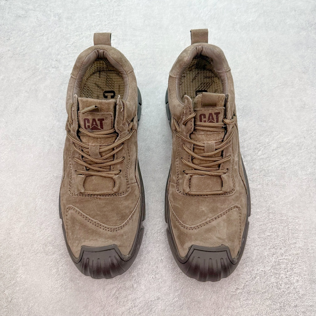 图片[2]-CAT硬汉推土机品牌·卡特Tramp Hike Low秋冬新款户外休闲低帮男鞋广东中山代工厂原产楦型 台产耐磨麂皮材质# 手工马克线固特异缝制工艺# 轻量柔韧橡胶防滑大底# 正确原盒包装吊牌# 完全还原ZP工艺❗徒步旅行者百搭休闲旅游休闲鞋 尺码：39 40 41 42 43 44 皮鞋码-选品中心