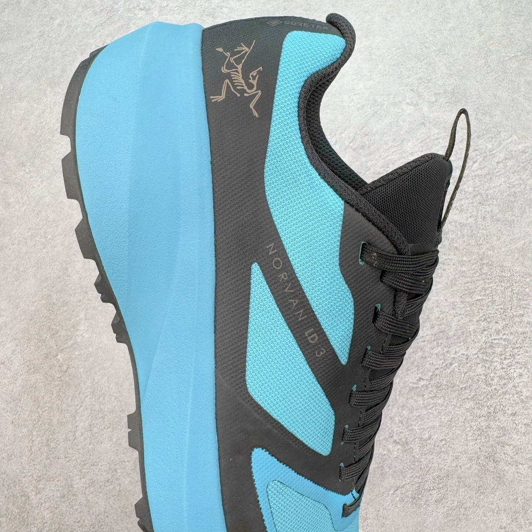图片[6]-＃TZD特供 Arcteryx Norvan LD 3 Gore-Tex 始祖鸟系列长距离越野登山徒步户外防水多功能运动跑鞋 台州原厂独家原底面配置 全套原厂生产指令加持 原厂特供Vibram外底 防水弹力尼龙布 外层热压TPU鞋面 随意纵横 内外盒标包装纸鞋带配件均同步公司 完美拉帮中底带钢印 仅服务市场百分之五高端客户 公司一样的东西 放心开冲 外贸 零售 裸鞋 渠道货 随意操作 承诺半个月内开胶直接换新 尺码同步官方：39.5 40 40.5 41 42 42.5 43 44 44.5 45-选品中心