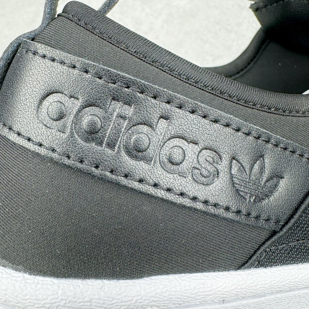 图片[10]-＃XP纯原套现福利 AD Superstar Slip-On Shoes 贝壳头交叉绑带一脚蹬板鞋 CQ2382 独家控货 平台正单 全鞋百分百原材料 全鞋电脑针车 Logo针车间距针数原版一致 皮料切割冲裁零瑕疵 原鞋一致含胶量大底 原盒中文内外标 大几率过验 不对比市面只对比原鞋 只服务最高端市场 尺码：36 36.5 37 38 38.5 39 40 40.5 41 42 42.5 43 44 44.5 45-选品中心