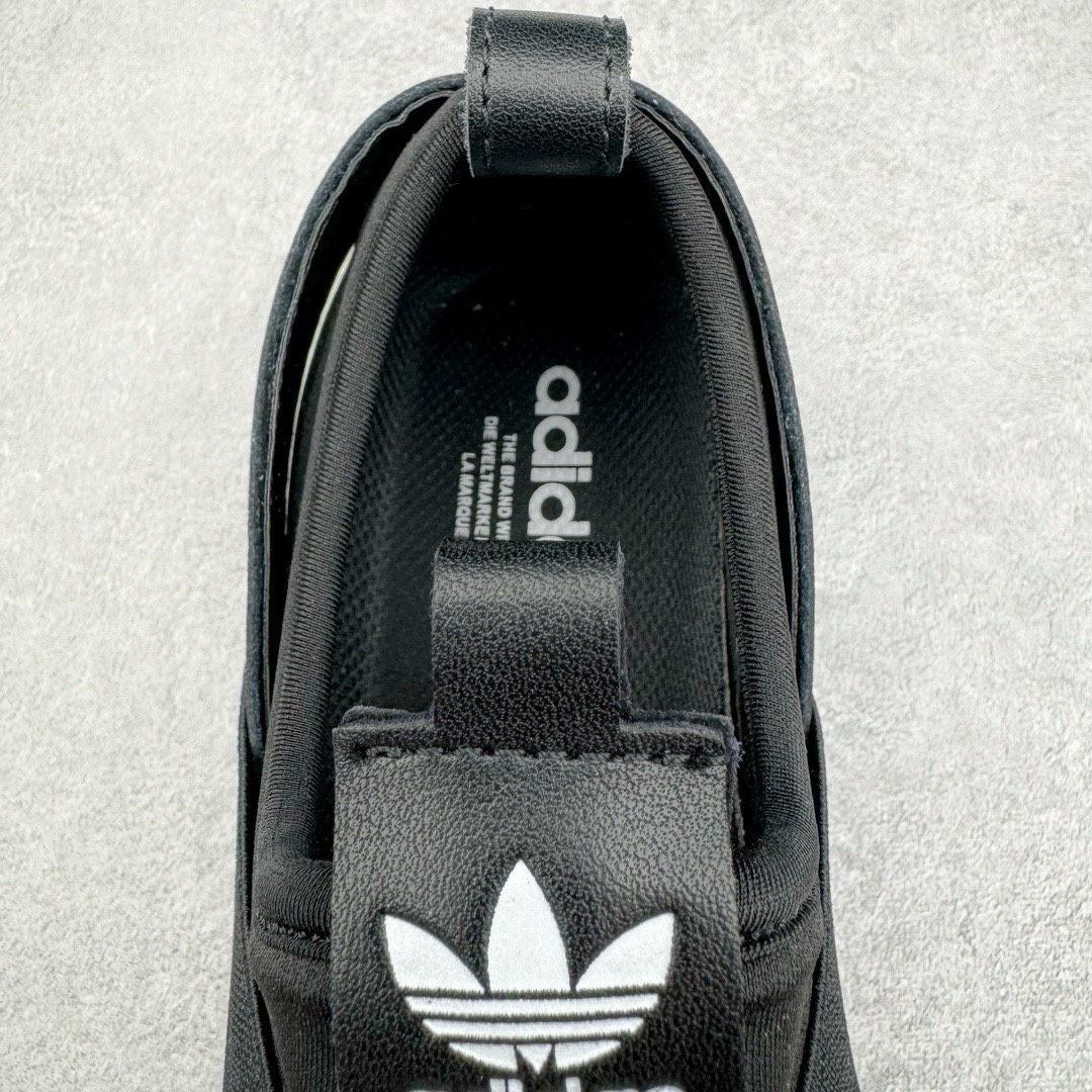 图片[13]-＃XP纯原套现福利 AD Superstar Slip-On Shoes 贝壳头交叉绑带一脚蹬板鞋 CQ2382 独家控货 平台正单 全鞋百分百原材料 全鞋电脑针车 Logo针车间距针数原版一致 皮料切割冲裁零瑕疵 原鞋一致含胶量大底 原盒中文内外标 大几率过验 不对比市面只对比原鞋 只服务最高端市场 尺码：36 36.5 37 38 38.5 39 40 40.5 41 42 42.5 43 44 44.5 45-选品中心