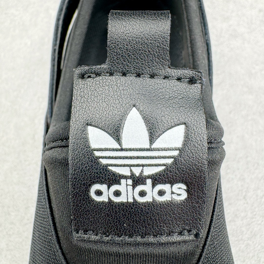 图片[12]-＃XP纯原套现福利 AD Superstar Slip-On Shoes 贝壳头交叉绑带一脚蹬板鞋 CQ2382 独家控货 平台正单 全鞋百分百原材料 全鞋电脑针车 Logo针车间距针数原版一致 皮料切割冲裁零瑕疵 原鞋一致含胶量大底 原盒中文内外标 大几率过验 不对比市面只对比原鞋 只服务最高端市场 尺码：36 36.5 37 38 38.5 39 40 40.5 41 42 42.5 43 44 44.5 45-选品中心