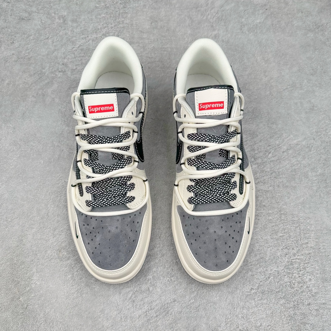 图片[2]-TS x Air Jordan AJ1 Low 倒钩低帮联名定制配色 SJ0086-132 原厂内置气垫魔块 A模大底 头层小牛皮 鞋舌AJ原厂专用牛津布+AJ专用反口珍珠布+原厂无杂质高弹内里海棉+特殊封边弹力鞋带 尺码：36 36.5 37.5 38 38.5 39 40 40.5 41 42 42.5 43 44 44.5 45 46 47.5-选品中心