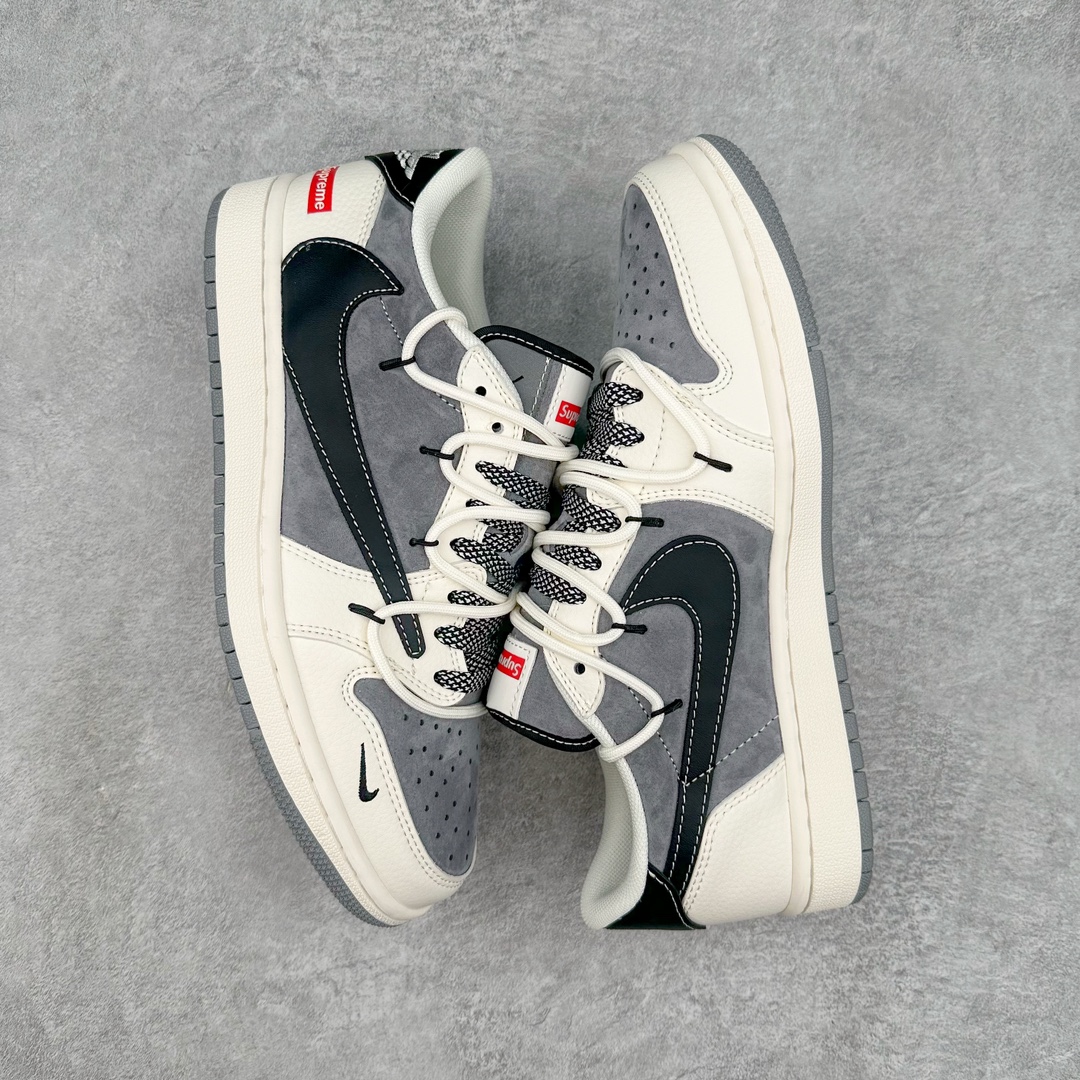 图片[3]-TS x Air Jordan AJ1 Low 倒钩低帮联名定制配色 SJ0086-132 原厂内置气垫魔块 A模大底 头层小牛皮 鞋舌AJ原厂专用牛津布+AJ专用反口珍珠布+原厂无杂质高弹内里海棉+特殊封边弹力鞋带 尺码：36 36.5 37.5 38 38.5 39 40 40.5 41 42 42.5 43 44 44.5 45 46 47.5-选品中心
