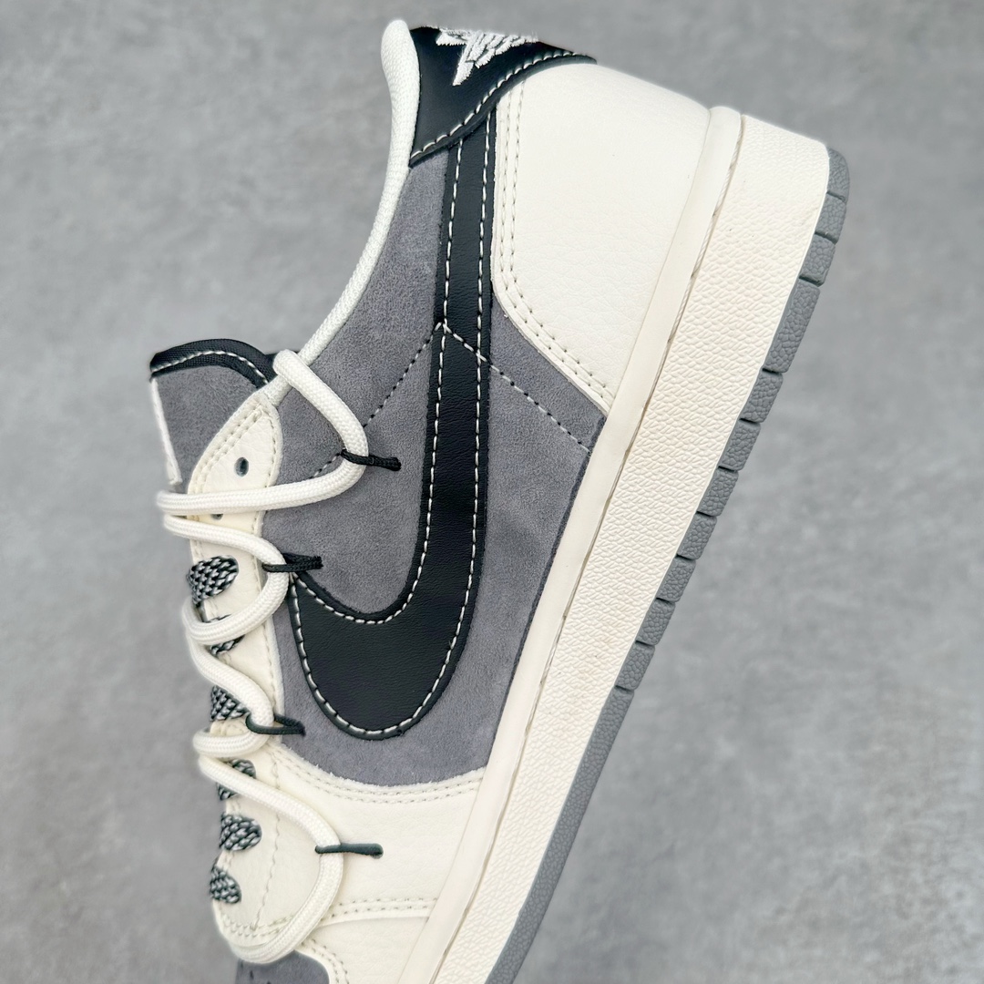 图片[7]-TS x Air Jordan AJ1 Low 倒钩低帮联名定制配色 SJ0086-132 原厂内置气垫魔块 A模大底 头层小牛皮 鞋舌AJ原厂专用牛津布+AJ专用反口珍珠布+原厂无杂质高弹内里海棉+特殊封边弹力鞋带 尺码：36 36.5 37.5 38 38.5 39 40 40.5 41 42 42.5 43 44 44.5 45 46 47.5-选品中心