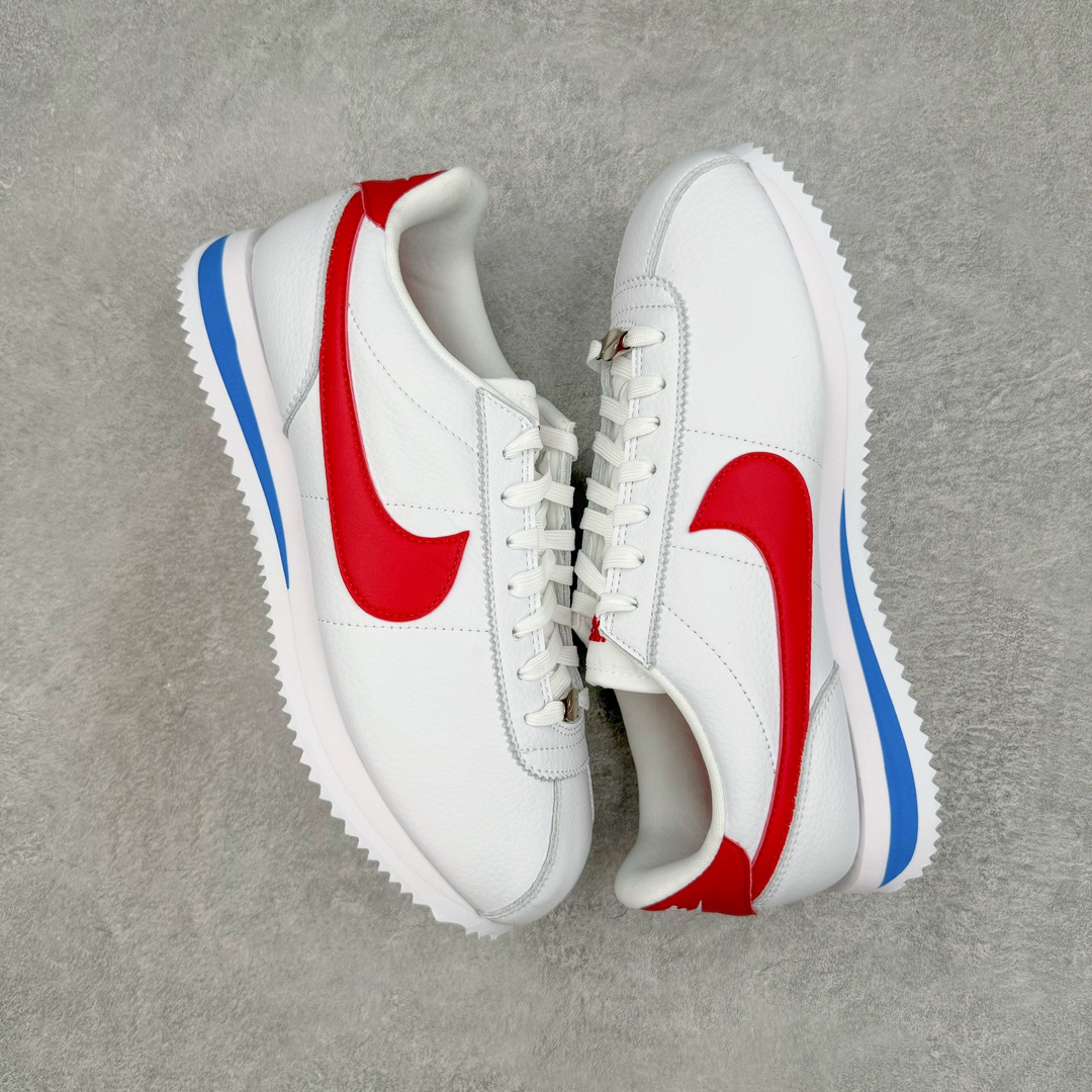 图片[3]-＃JC纯原 NK Classic Cortez Leather 阿甘复古初代皮革慢跑鞋 FZ1347-100 实体平台指令订单 全套原纸板楦头开发 原厂数据大底磨具 一比一鞋头弧度高度鞋身弧度 细节品控鞋型随意对比 正确烫金高频细节 公司级标准检验QC 区分市面一切版本 完美复刻阿甘复古鞋型 尺码：35.5 36 36.5 37.5 38 38.5 39 40 40.5 41 42 42.5 43 44 45-选品中心