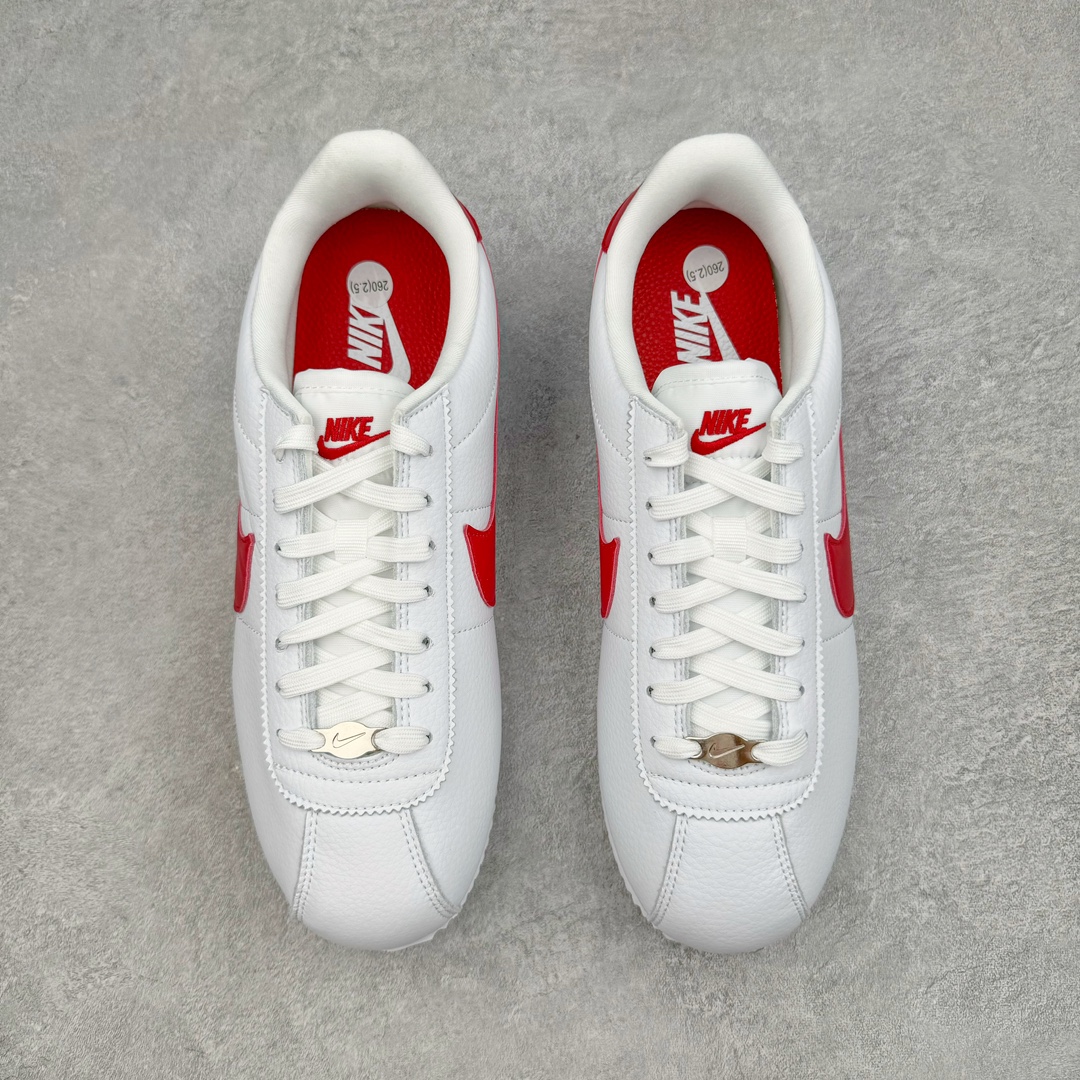 图片[2]-＃JC纯原 NK Classic Cortez Leather 阿甘复古初代皮革慢跑鞋 FZ1347-100 实体平台指令订单 全套原纸板楦头开发 原厂数据大底磨具 一比一鞋头弧度高度鞋身弧度 细节品控鞋型随意对比 正确烫金高频细节 公司级标准检验QC 区分市面一切版本 完美复刻阿甘复古鞋型 尺码：35.5 36 36.5 37.5 38 38.5 39 40 40.5 41 42 42.5 43 44 45-选品中心