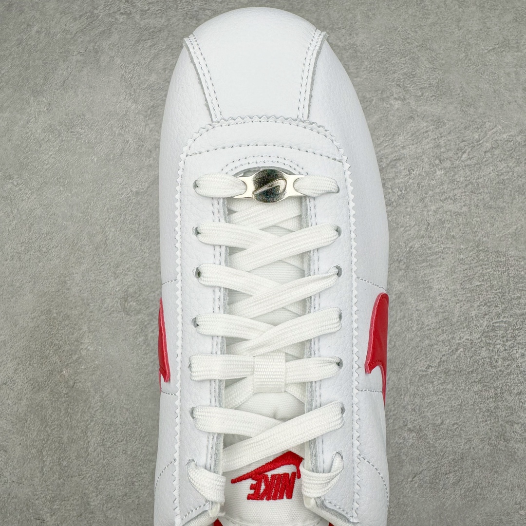 图片[4]-＃JC纯原 NK Classic Cortez Leather 阿甘复古初代皮革慢跑鞋 FZ1347-100 实体平台指令订单 全套原纸板楦头开发 原厂数据大底磨具 一比一鞋头弧度高度鞋身弧度 细节品控鞋型随意对比 正确烫金高频细节 公司级标准检验QC 区分市面一切版本 完美复刻阿甘复古鞋型 尺码：35.5 36 36.5 37.5 38 38.5 39 40 40.5 41 42 42.5 43 44 45-选品中心