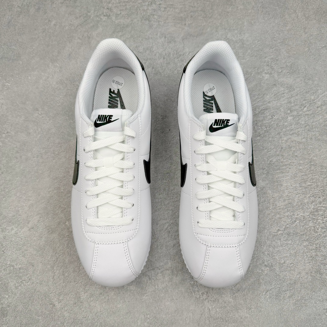 图片[2]-＃JC纯原 NK Classic Cortez Leather 阿甘复古初代皮革慢跑鞋 DM4044-105 实体平台指令订单 全套原纸板楦头开发 原厂数据大底磨具 一比一鞋头弧度高度鞋身弧度 细节品控鞋型随意对比 正确烫金高频细节 公司级标准检验QC 区分市面一切版本 完美复刻阿甘复古鞋型 尺码：35.5 36 36.5 37.5 38 38.5 39 40 40.5 41 42 42.5 43 44 45-选品中心