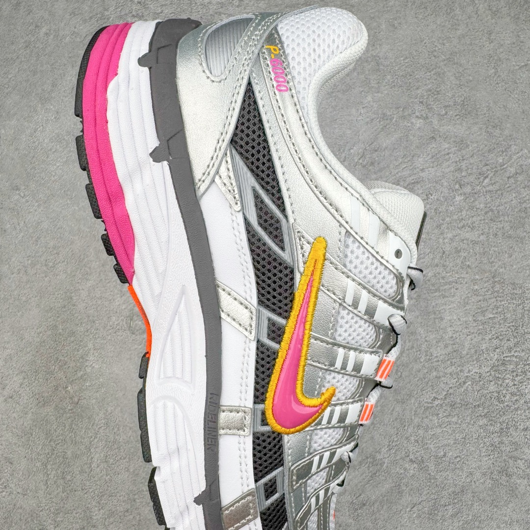 图片[6]-＃HP纯原 NK P-6000 系列低帮复古老爹风休闲运动舒适慢跑鞋 BV1021-100 购入原鞋原装纸板楦头开发 独家私模四层组合大底 市场唯一正确版本 良心定价 新配色陆续出货 进口三文治网面 融合 Pegasus 过往运动鞋设计 助力 21 世纪早期跑步运动跃升时尚新高度 采用透气网眼布、运动风格线条和耐穿覆面 兼具吸睛外观和舒适感受 中底泡绵以田径赛道为灵感 打造厚实设计 缔造出众缓震性能 尺码：36 36.5 37.5 38 38.5 39 40 40.5 41 42 42.5 43 44 44.5 45 46-选品中心