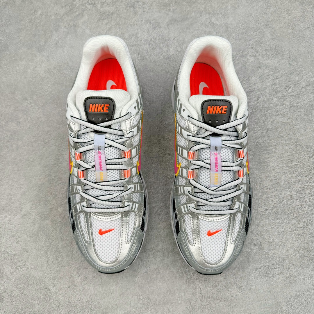 图片[2]-＃HP纯原 NK P-6000 系列低帮复古老爹风休闲运动舒适慢跑鞋 BV1021-100 购入原鞋原装纸板楦头开发 独家私模四层组合大底 市场唯一正确版本 良心定价 新配色陆续出货 进口三文治网面 融合 Pegasus 过往运动鞋设计 助力 21 世纪早期跑步运动跃升时尚新高度 采用透气网眼布、运动风格线条和耐穿覆面 兼具吸睛外观和舒适感受 中底泡绵以田径赛道为灵感 打造厚实设计 缔造出众缓震性能 尺码：36 36.5 37.5 38 38.5 39 40 40.5 41 42 42.5 43 44 44.5 45 46-选品中心