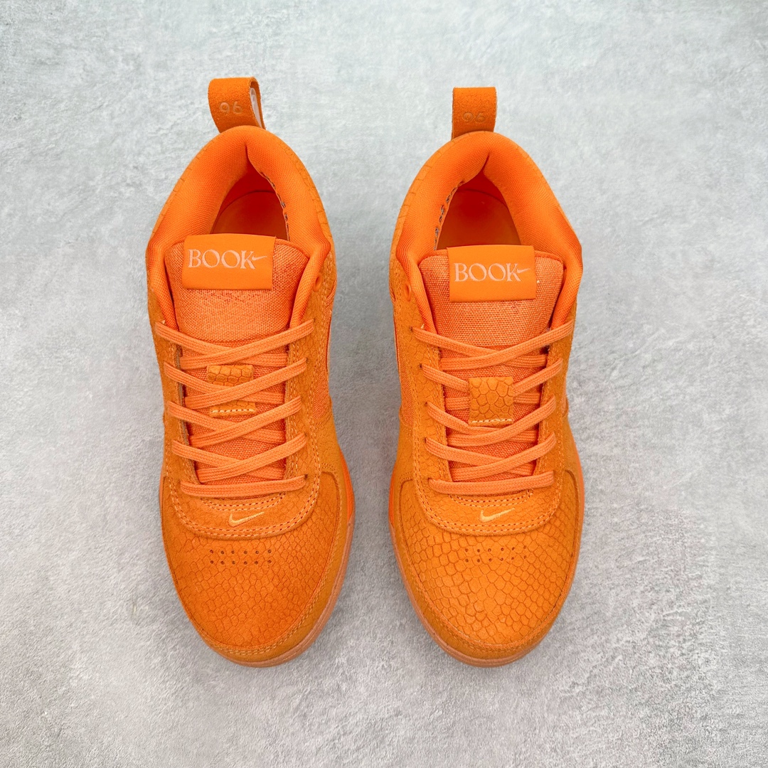 图片[2]-＃Z版纯原福利 NK Book 1 Devin Booker 德文·布克一代男子实战篮球鞋 橙色 FJ4249-800 全套原纸板楦头开发 确保原汁原味 完美呈现版型 鞋身流线型 原厂高强度抗扭定型港宝 小蛮腰后跟 高弹超临界发泡材质大底 贝利原厂皮料加持 内置高强度抗扭片(强度高于碳纤)给予鞋身足够抗扭矩力 实战利器 鞋身➕鞋头增配高频补强层 提升鞋头以及脚踝支撑性 尺码：40 40.5 41 42 42.5 43 44 44.5 45 46-选品中心
